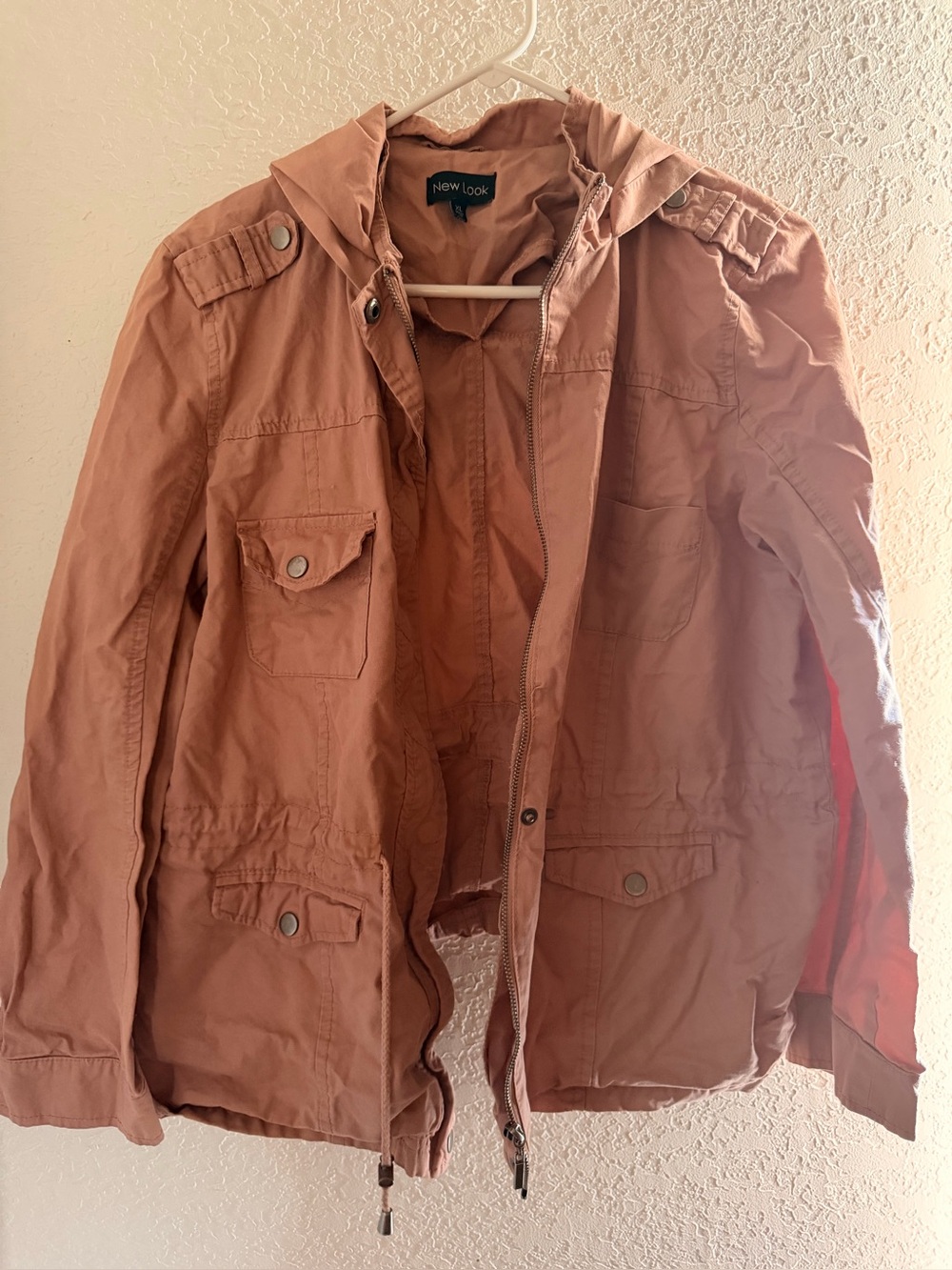 New Look Rust Brown Hooded Utility Jacket